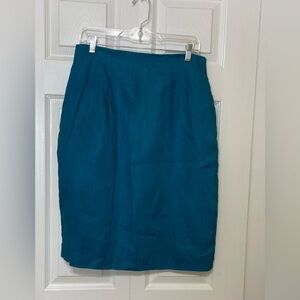 Liz Claiborne Blue Pencil Skirt Knee-Length Work